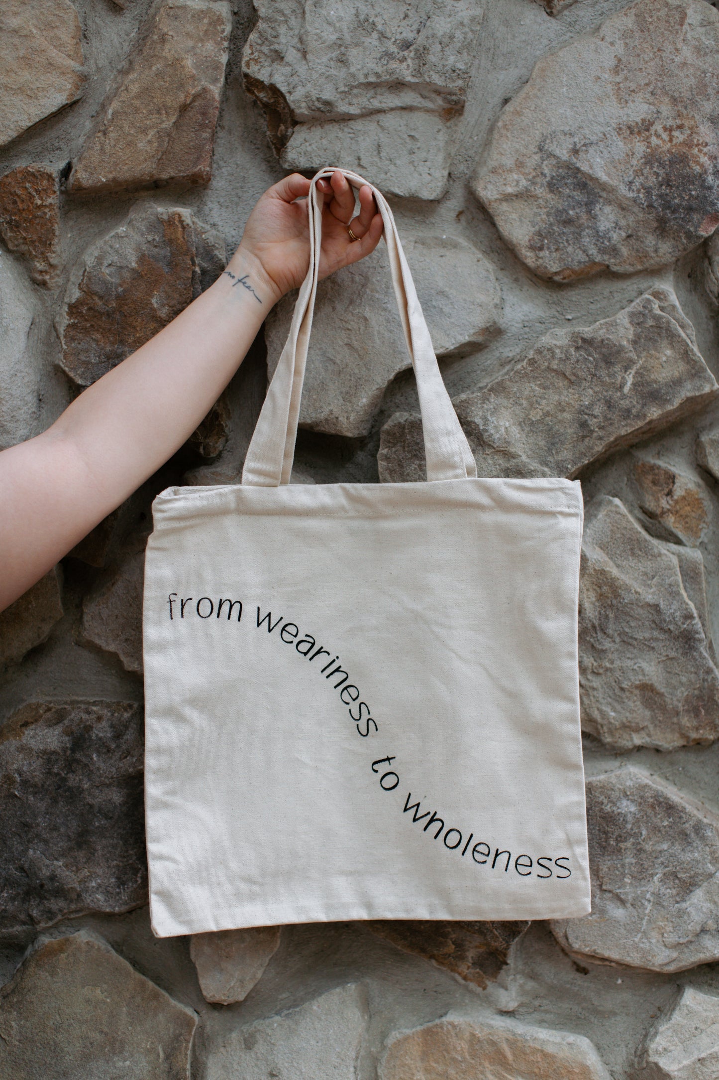 Weariness to Wholeness Totes