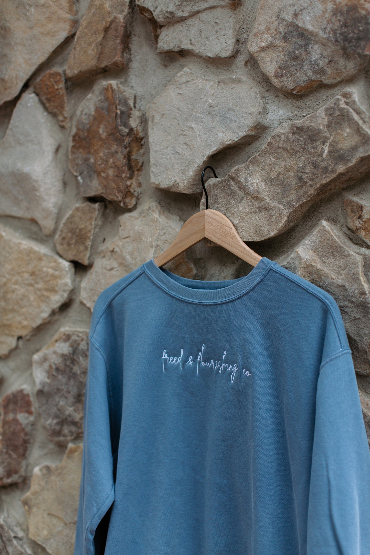 Freed and Flourishing Co Hand Embroidered Sweatshirt