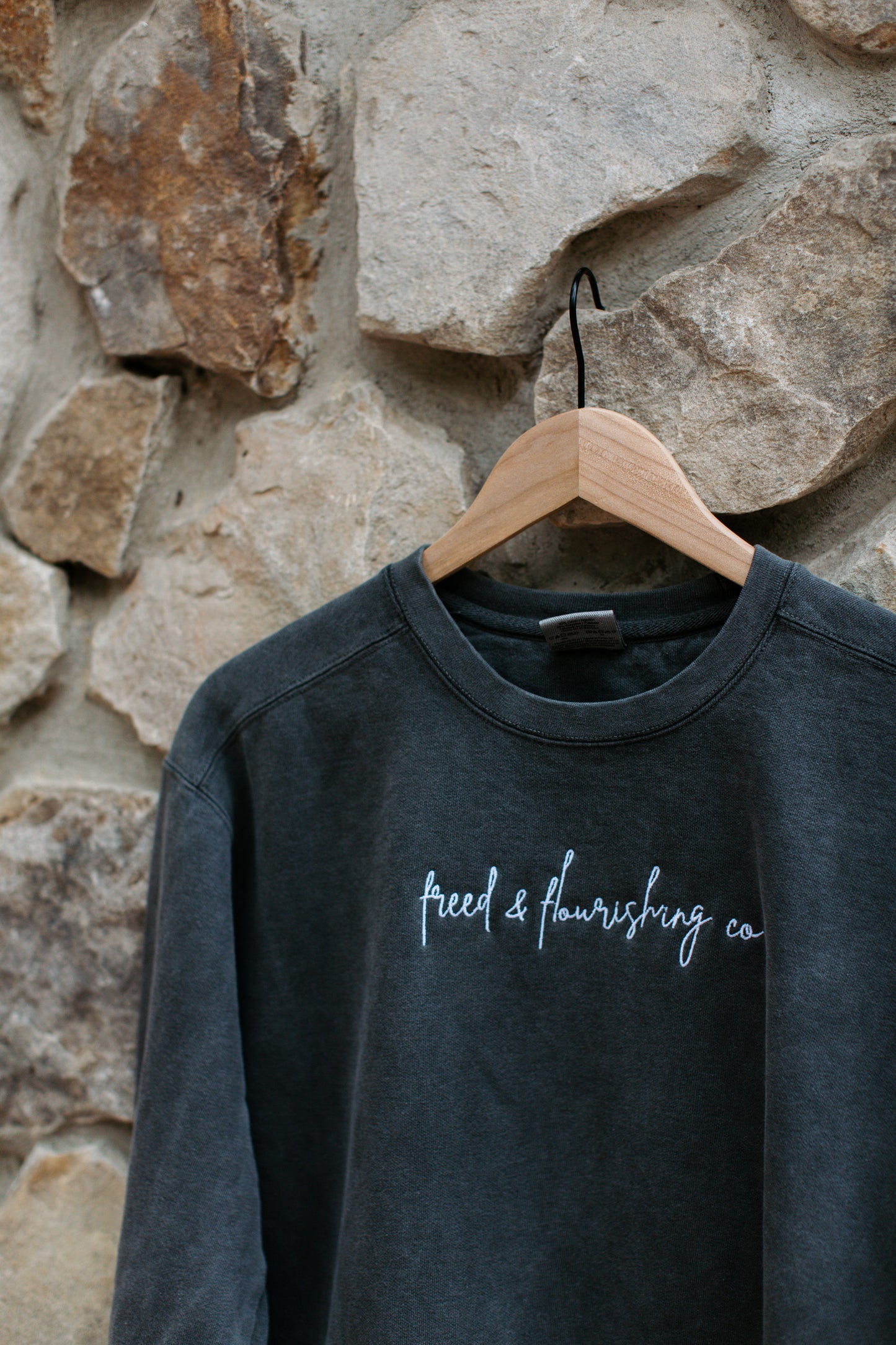 Freed and Flourishing Co Hand Embroidered Sweatshirt