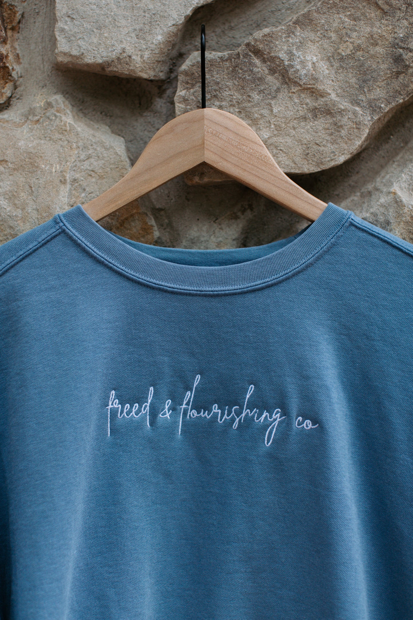 Freed and Flourishing Co Hand Embroidered Sweatshirt