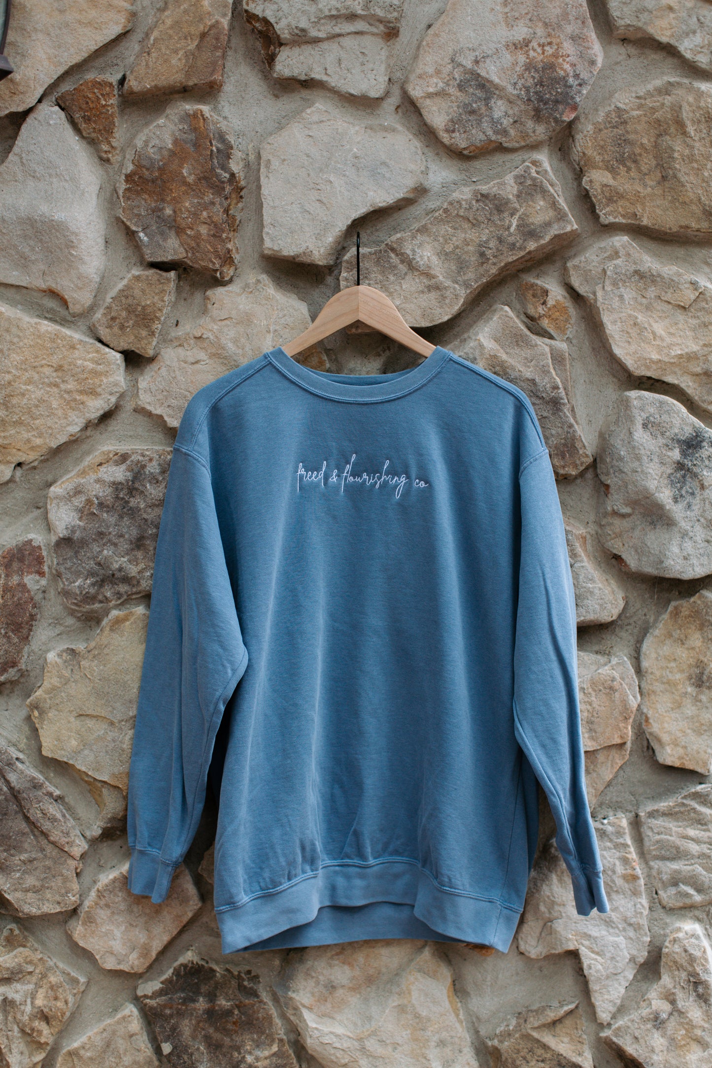 Freed and Flourishing Co Hand Embroidered Sweatshirt