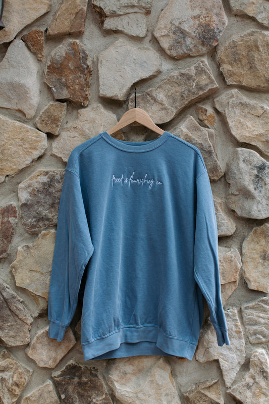 Freed and Flourishing Co Hand Embroidered Sweatshirt